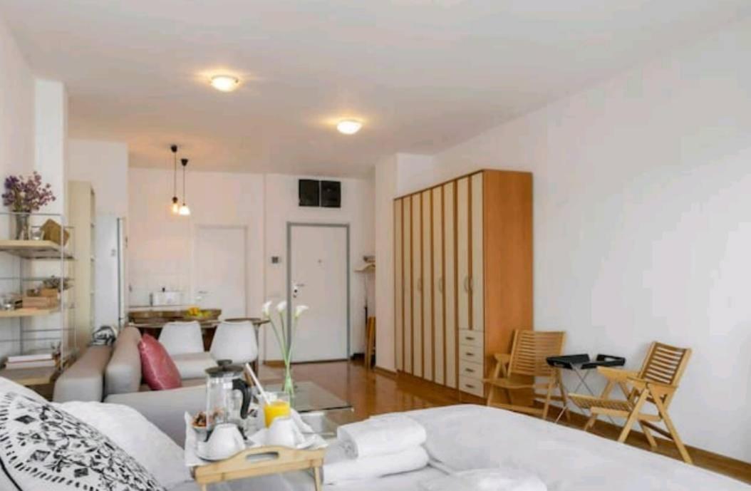 Ferienwohnung Danube Pearl Belgrad Exterior foto